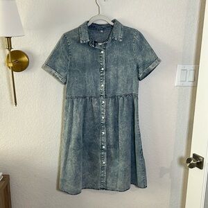 Denim wash dress